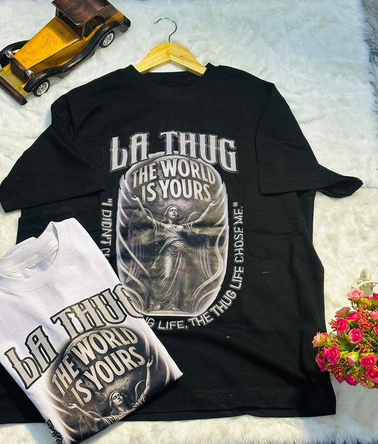La thug printed T-shirt